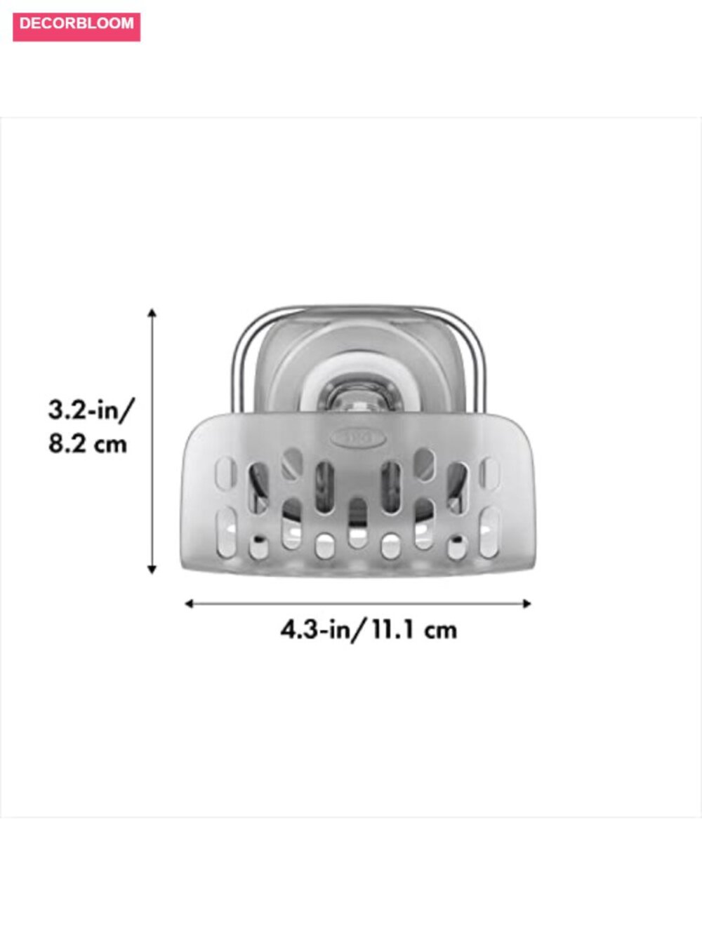 Suction Sponge Holder with Strong Hold, Removable, Dishwasher Safe - Picture 2 of 6
